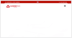 Desktop Screenshot of kleintierpraxis-blankenese.de